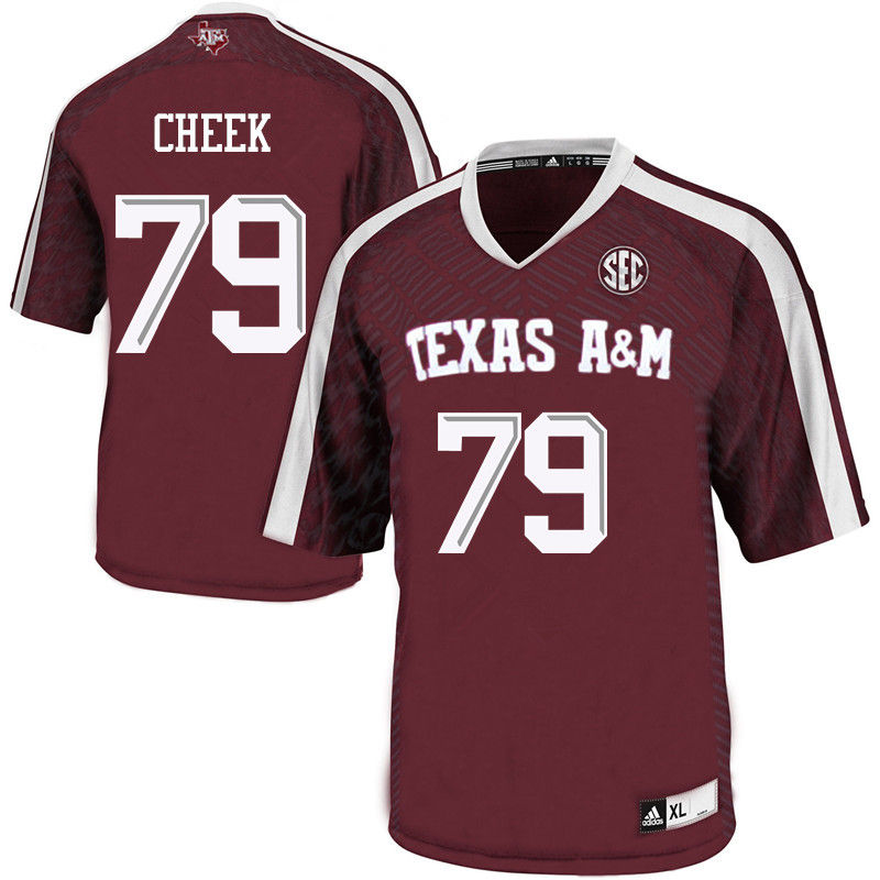 Men #79 Joseph Cheek Texas A&M Aggies College Football Jerseys-Maroon